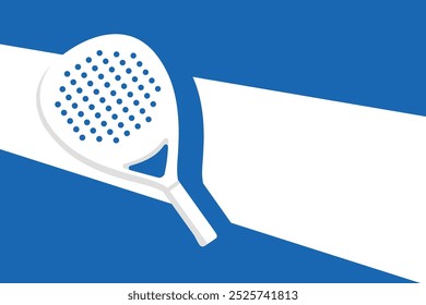 Padel logo padel Racket with ball logo background design vector