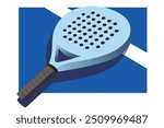 Padel logo padel Racket with ball logo design vector