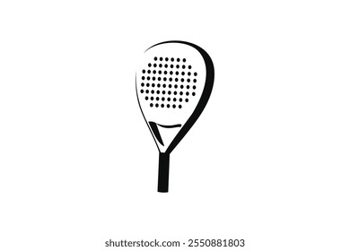 Padel logo padel Racket with ball logo design vector