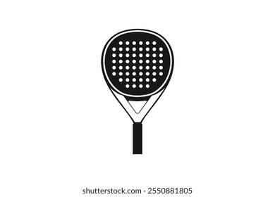 Padel logo padel Racket con Vector de diseño de logotipo de bola