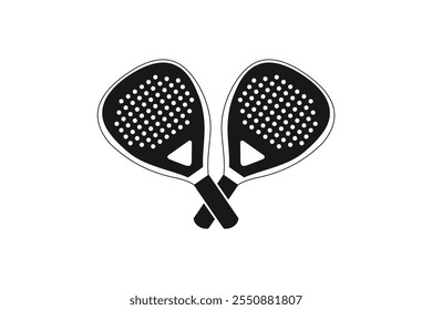 Padel logo padel Racket with ball logo design vector