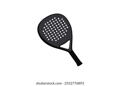 Padel logotipo padel Racket com bola logotipo design vetor