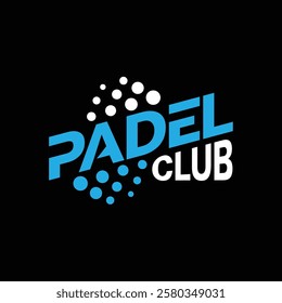 Padel logo padel Racket with ball logo design vector