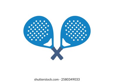 Padel logo padel Racket with ball logo design vector