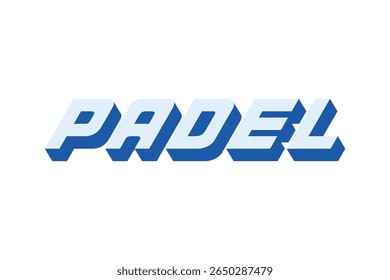 Padel logo, padel racket and ball logo design vector
