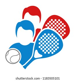 Padel match illustration
