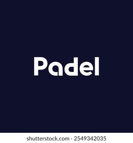 Padel modern logo design element.