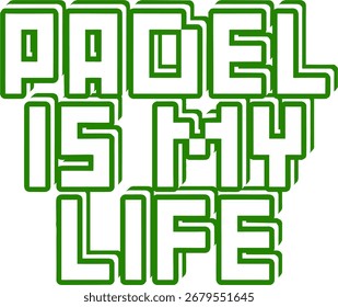 Padel ist mein Lebenpixel