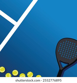 Vetor de projeto de modelo de plano de fundo de quadra de raquete de padel