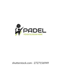 
Padel Schläger Symbol mit einfachem und modernem Design. Tennispadel Schläger Silhouette Logo einzeln auf transparentem Hintergrund. 