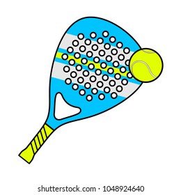 Padel racket illustration