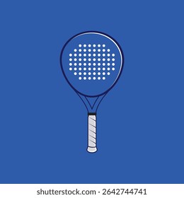Ícone de logotipo Racket de preenchimento Ilustração de vetor