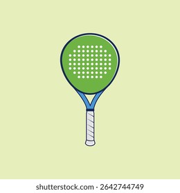 Ícone de logotipo Racket de preenchimento Ilustração de vetor