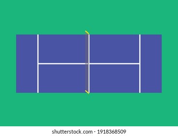 Padel Sport Court 2d Flat Color Stock Vector (royalty Free) 1918368509 