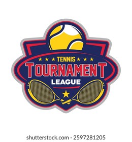 Padel Tennis Championship Logo design Vector