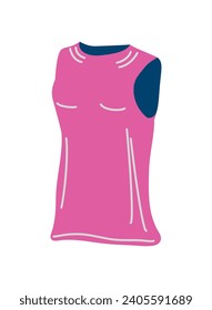 padel tennis shirt illustration isolated