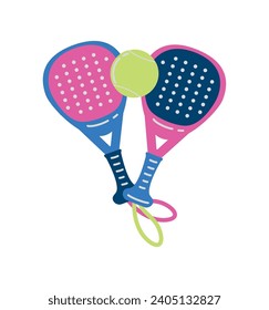 padel tennis sport illustration isolated