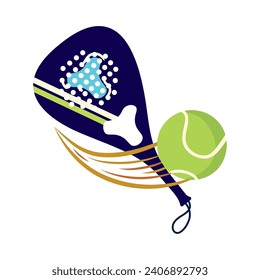 padel tennis sport illustration isolated