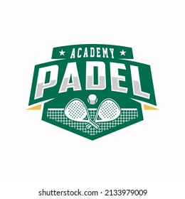 Logo de la insignia Padell en un estilo moderno minimalista