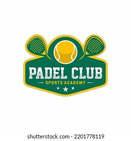 Padell badge logo in modern minimalist style