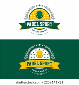 Padell sports badge emblem logo