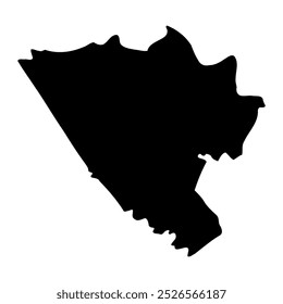Pader district map, administrative division of Uganda. Vector illustration.