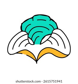 padina seaweed line icon vector. padina seaweed sign. isolated symbol illustration