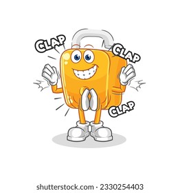 la ilustración del aplauso padlock. vector de caracteres