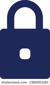 Icono de Padlock Gyph ui. Ciberseguridad. Acceso cerrado a los datos. Diseño de interfaz de usuario. Símbolo de silueta en el espacio blanco. Pictograma sólido para web, móvil. Ilustración vectorial aislada