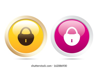 Padlock button