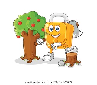 la ilustración del carpintero de candado. vector de caracteres