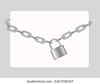 Chain and Lock 2 Svg, Chain Svg, Lock Svg, Security Svg, Chain and
