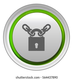 padlock with chain icon