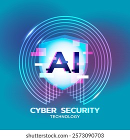 Padlock in the circular circuit. Cyber security technology concept abstract background. AI technology data protection system, Internet security and safety information personal, Vector and Illustration