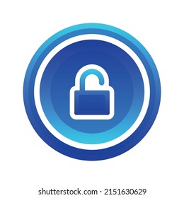 padlock coin gradient logo design template icon