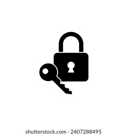 Padlock concept line icon. Simple element illustration. Padlock concept outline symbol design.