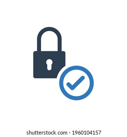 padlock conform icon sign symbol	