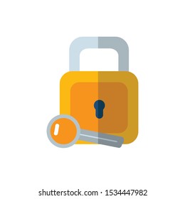 Padlock design, security lock access safe secret protection and steel theme Vector illustration