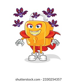 the padlock Dracula illustration. character vector