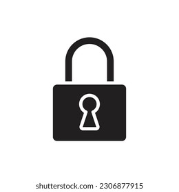 Ilustrador de vectores de iconos rellenados por Padlock