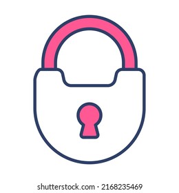 padlock Finance Related Vector Line Icon. Editable Stroke Pixel Perfect.