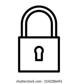 Padlock-Flachsymbol, Vektorgrafik einzeln. Kontaktieren Sie uns und das Kommunikationssymbol. Geeignet für Webdesign, Logo, App.