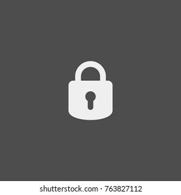 Padlock Flat Vector Icon