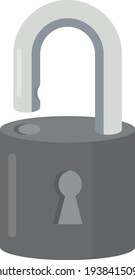 The padlock. Gate lock. Guard symbol.