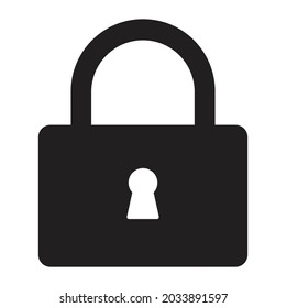 Icono vectorial de estilo glifo de bloqueo que puede modificar o editar fácilmente 
