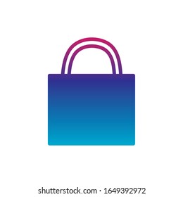 Padlock gradient line style icon design of Security lock access door house safe safety and protection theme Vector illustration