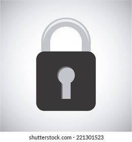 padlock graphic design , vector illustration