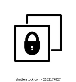 padlock, icono de grupo icono ilustración de vector plantilla para muchos fines. Aislado sobre fondo blanco.