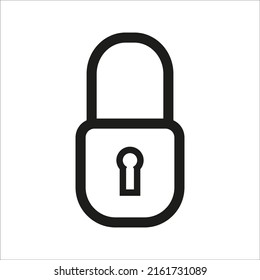 padlock icon black and white