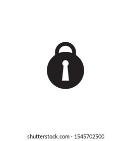 Padlock icon in black and white for your design element